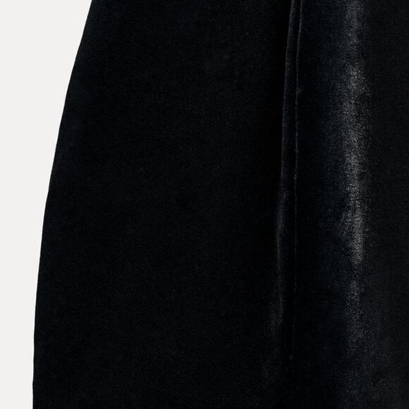 NWT ZARA PEPLUM VELVET DRESS ZW COLLECTION - Picture 9 of 12